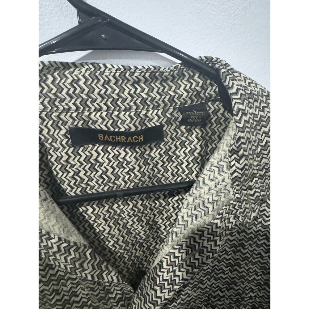 Patterned Button Down Shirt Size L - image 3